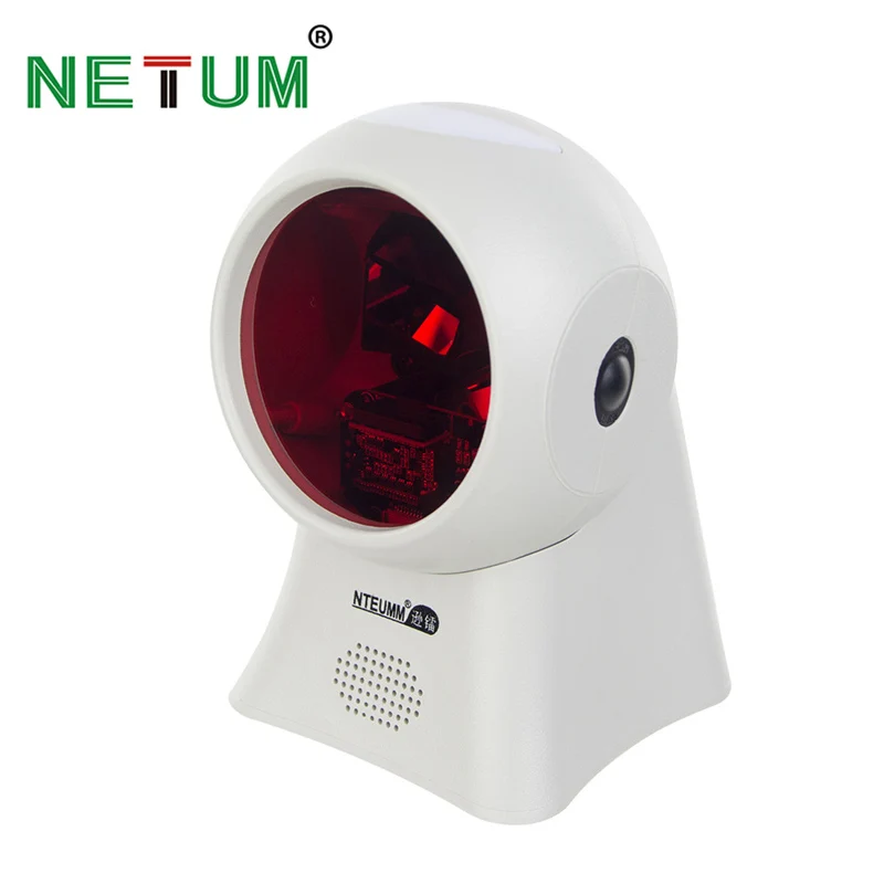 

NETUM NT-2020 Automatic Omnidirectional Barcode Scanner NT-2050 Desktop Hands-free USB 2D QR Bar Code Reader for POS System