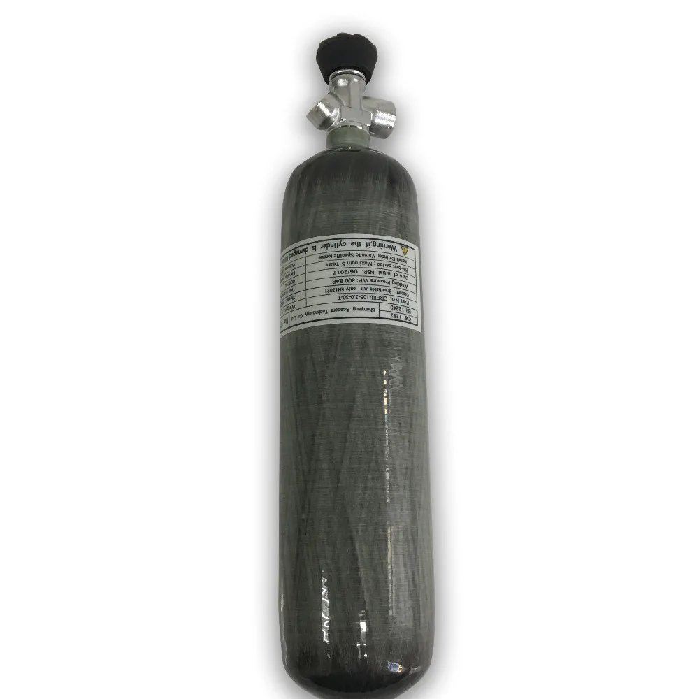 AC10331 Acecare Pcp Пейнтбол ВВС Hpa цилиндр M18X1.5 2L/3L/6.8L углеродное волокно Воздушный бак высокого давления 300 бар/4500Psi