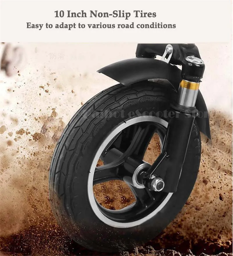 Clearance 10 Inch Folding Mini Electric Scooter 2 Wheel Electric Scooters 36V 350W Protable Electric Kick Scooter With Seat For Women Lady 22