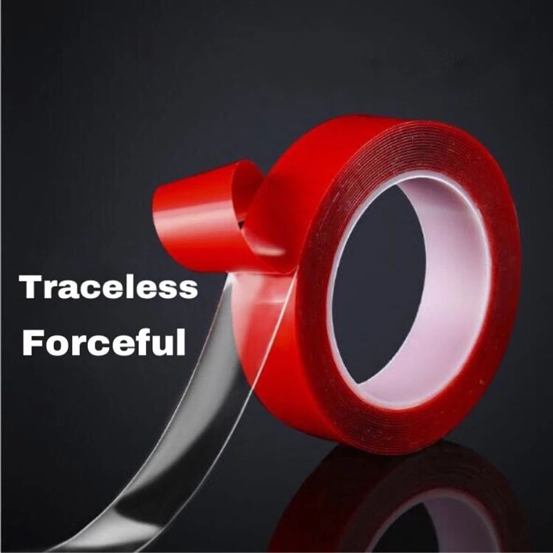 

10MM x 3M Double-Sided Adhesive For Automobiles High Strength Transparent Seamless Waterproof Car Tape Sticker Living Goods