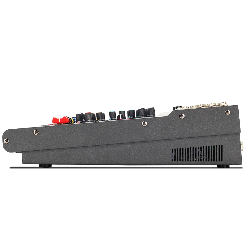 YUEPU RU-8T Pro Sound Audio Mixer Professional 8 Channel 48V Phantom Power Reverbration Mixing Console Player USB DSP FX Effects