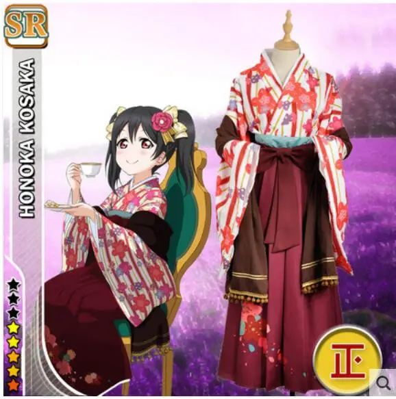Бесплатная доставка Аниме LoveLive! Костюмы для косплея Yazawa Nico COS на Хэллоуин милое