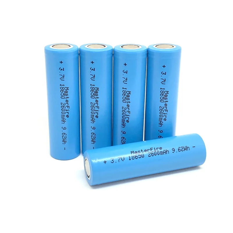 Литий ионная аккумуляторная батарея MasterFire 18650 2600 мАч 3 7 в Втч литиевые батареи для