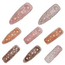 Корейские Роскошные ювелирные изделия Шиммер BB зажим для волос Дамы Декоративные для банкета шпилька имитация жемчуга Кристалл Необычные капли воды заколки