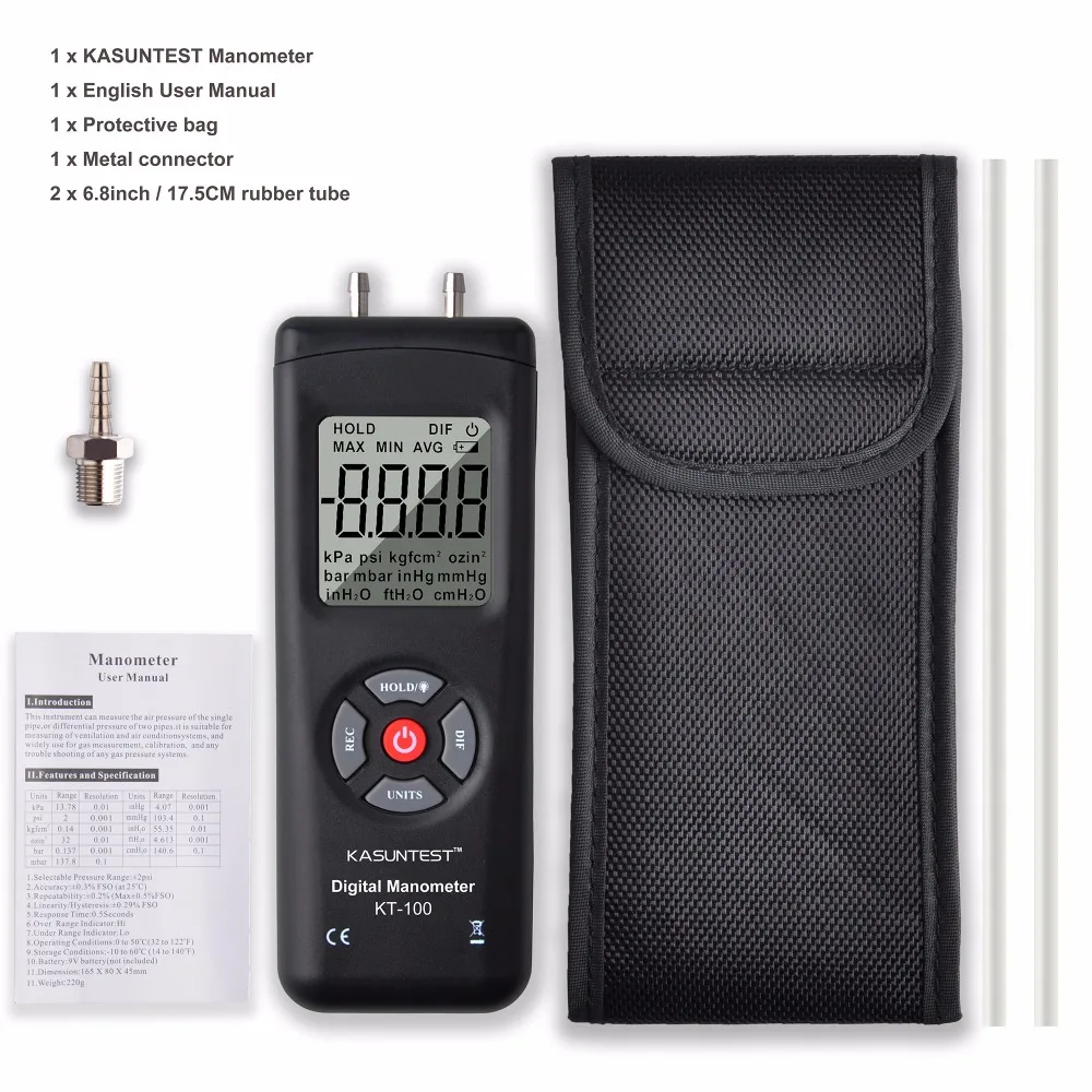Differential Manometer Pressure Gauge