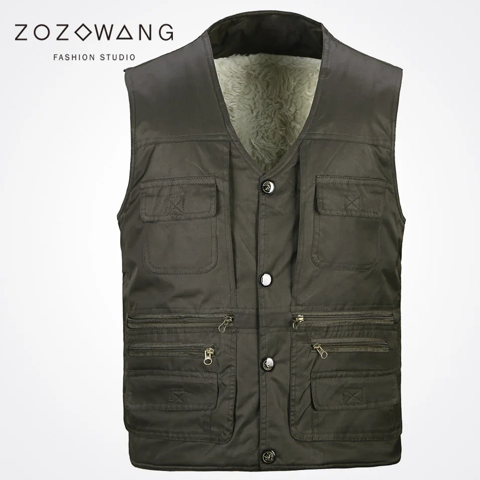 2017 new autumn winter Zozowang solid loose casual vest men fashion brushed keep warm Single Breasted winter vest men 3XL 2017 new autumn winter Zozowang solid loose casual vest men fashion brushed keep warm Single Breasted winter vest men 3XL