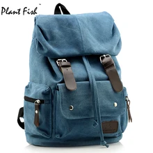 Mujeres de la manera mochila color sólido ocasional chica lienzo bolso de mano de gran capacidad práctica bolsa de hombro