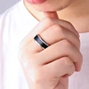 Fashion Intelligent Thermometer temperature measuring ring Stainless steel simple creative Couple wedding jewelry Dropshipping ► Photo 2/6