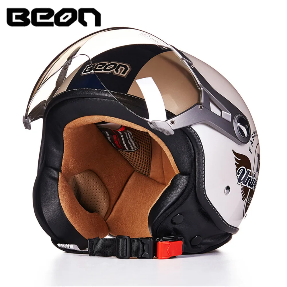 

BEON-100 ECE Motorcycle Helmet Chopper 3/4 Open Face Vintage Helmet Moto Casque Casco motocicleta Capacete Moon Unisex helmets