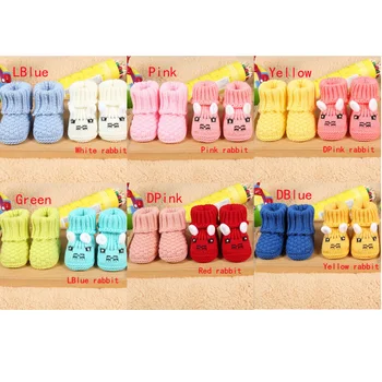 

New autumn and winter wool baby toddler socks thick hand-woven baby socks