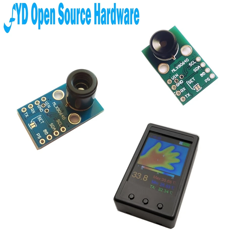 

1pcs GY-MCU90640 MLX90640 IR 32*24 Infrared Thermometric Dot Matrix Sensor Camera Module