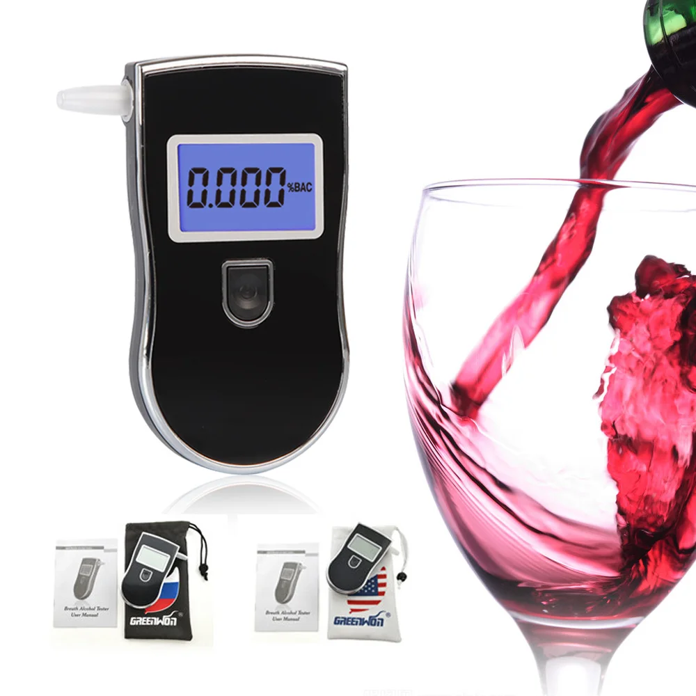 Online GREENWON probador Digital de Alcohol de en 818 alcoholímetro alcohol en el aliento alcoholímetro alcohol etílico detector