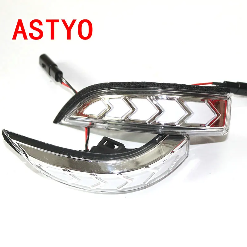 ASTYO Автомобильный светодиодный динамический бег воды мерцающий индикатор зеркало заднего вида свет поворота для пластиковая пилочка для ногтей Prius C Venz Avalon