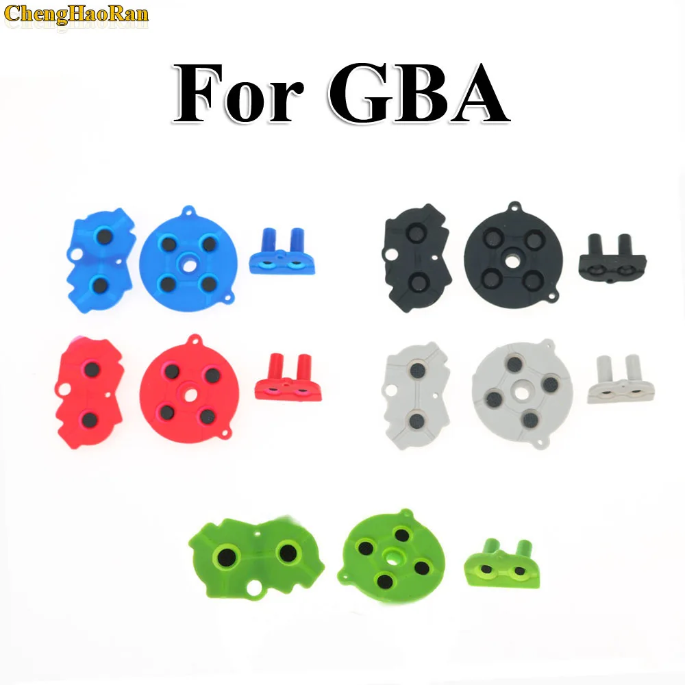

1Set Colorful Rubber Conductive Buttons A-B D-pad for Nintend GameBoy Advance GBA Silicone Conductive Start Select Keypad