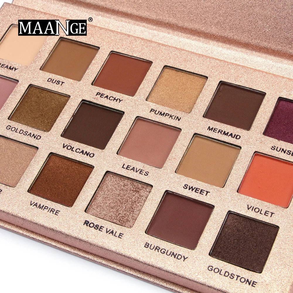 

18 Color Glitter EyeShadow Matt Eye Shadow Powder Palette Matt Eyeshadow Cosmetic Makeup maquiagem paleta Shimmer Pigmented