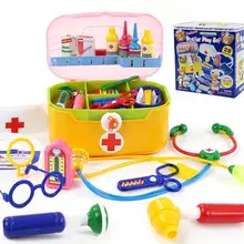Игрушечные медицинские наборы детские пластиковые игрушечные домики игровой набор «Доктор» Детский ящик для инструментов игрушка 28 шт./компл. игрушечный стетоскоп