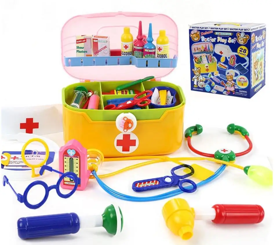Toy Medical Kits kids plastic play houses Doctor play set child tool