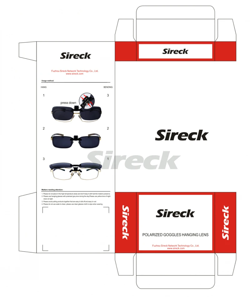 Sireck поляризационные солнцезащитные очки с зажимом, для рыбалки, вождения, спортивные солнцезащитные очки для мужчин и женщин, для пеших прогулок, велоспорта, очки для рыбалки