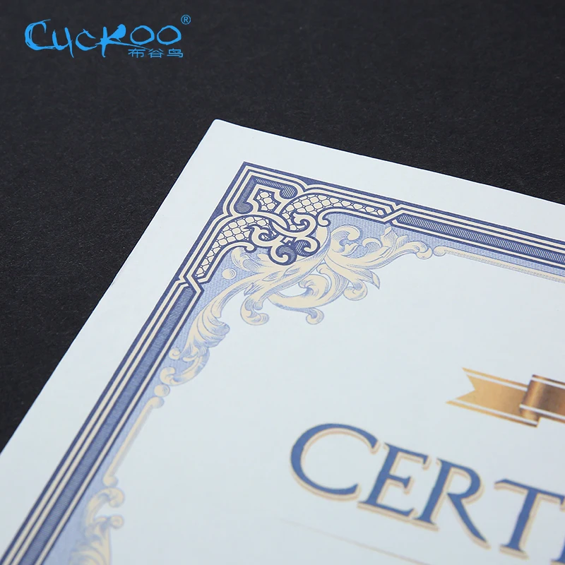 CUCKOO 1 шт. сертификат креативного назначения письмо авторизации обучение
