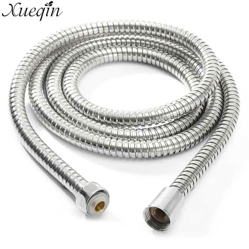 Xueqin 2m Flexible Shower Hose Plumbing Hoses Stainless Steel Chrome