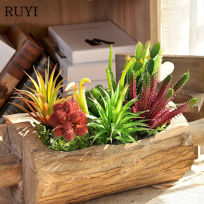 

Artificial Flower Succulents Plant Simulation Of Succulent Plants Fake Meat Decorative Ornaments Micro Landscape Wall Decoration