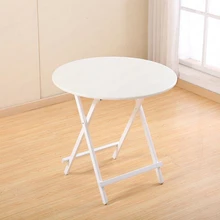 0% складной стол домашний стол простой открытый стол для киоска маленькая Квартира круглый рис портативный маленький балкон обеденный стол