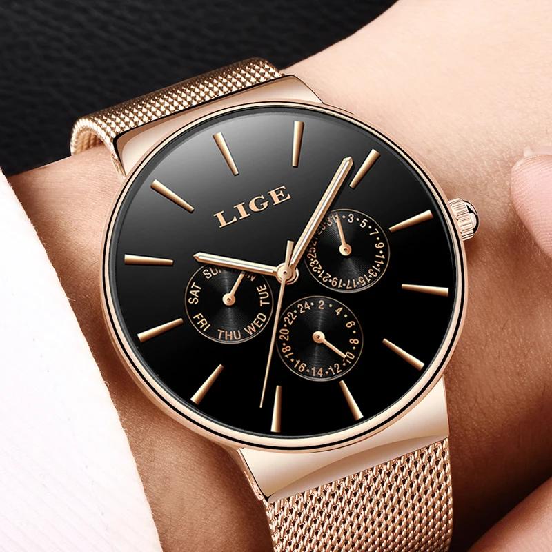 

Men Watchs Men's Quartz Sports Watches Fashion Casual Business Waterproof Military Male Clock LIGE Top Luxury Brand reloj hombre