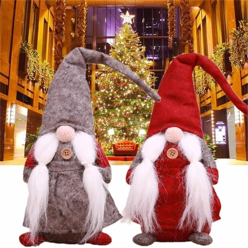 

New 17 Inches Handmade Christmas Gnome Swedish Figurines Holiday Decoration Gifts christmas decorations for home decorations4.80