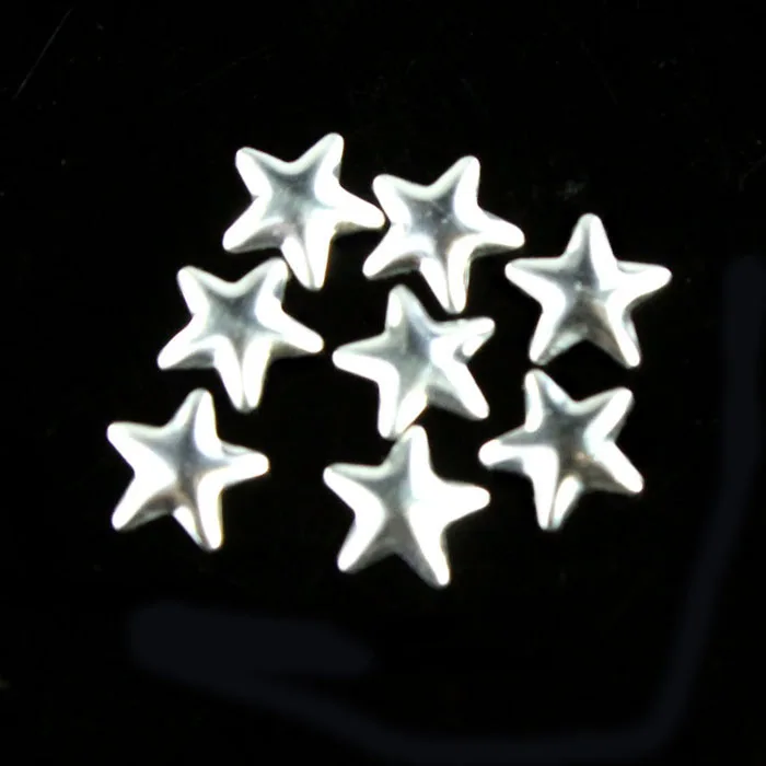 Дизайн ногтей 250 штук золото серебро 5 мм звезда металлические шпильки для украшения ногтей телефон# Y