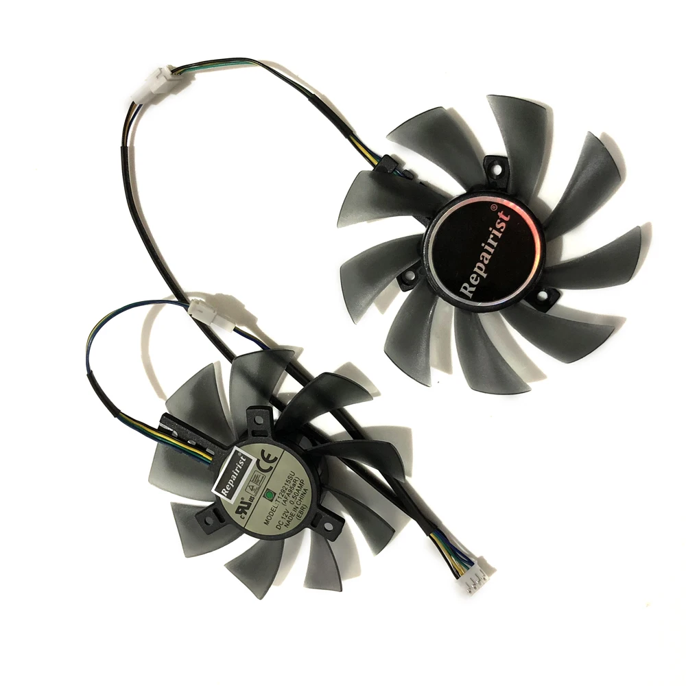 MS-RX570 4G M.3 M.4 GPU VGA Alternative Cooler Cooling Fan For MAXSUN RX 570 4G/8G V2 Graphics Cards As Replacement