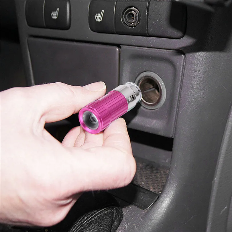 Torch Led Car Cigarette Lighter Vechicle Charging Flashlight Torch LAMP Lampe Torche Led Rechargable Usb Zaklamp 35DC701