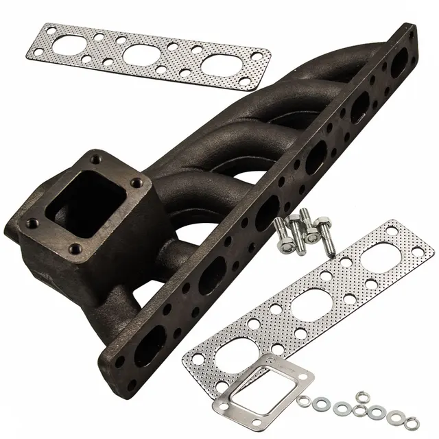 Exhaust Manifold M50 / M52 Cast Iron T3 T4 Turbo Manifold For 92 99 BMW