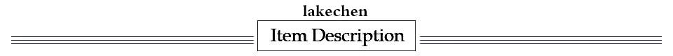 item description