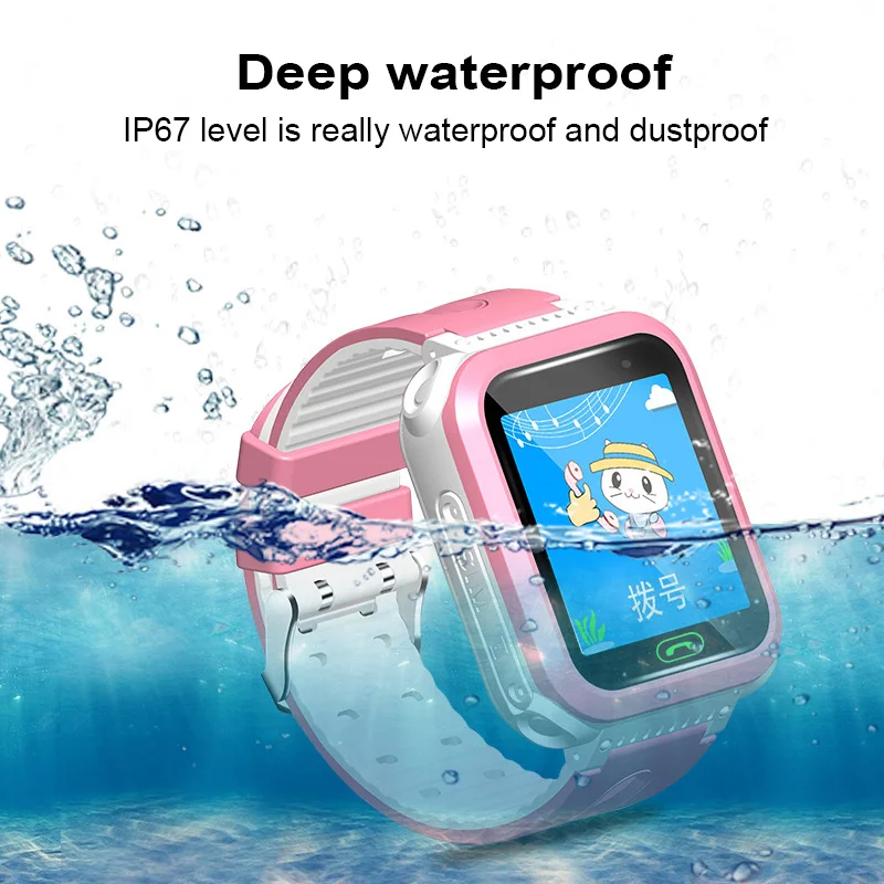 

Smart Watch Camera SIM Call Phone Wrist Watch SOS Swimming Waterproof Wristwatch for Kids Security Anti-lost Positioning Watchs