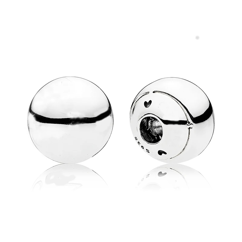 

New 925 Sterling Silver Bead Charm Open Bangle End Cap With Cubic Zirconia Beads Fit DIY Bracelet Diy Jewelry