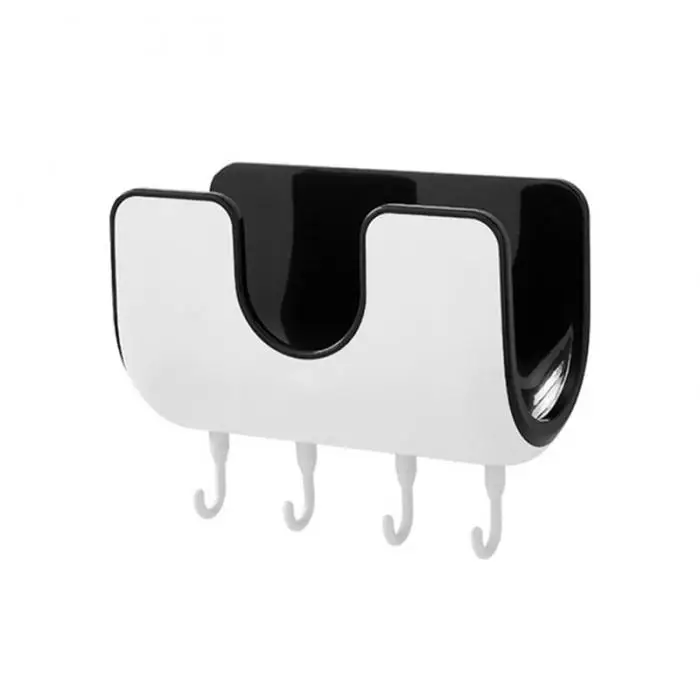 Multifunctional waterproof Punch-free настенный держатель для кастрюльных крышек с четырьмя крючками для кухни FP8