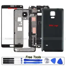 Original Phone Full Housing Frame Bezel Cover Case shell For Samsung Galaxy Note 4 N910 N9100 N910F N910A N910P Parts