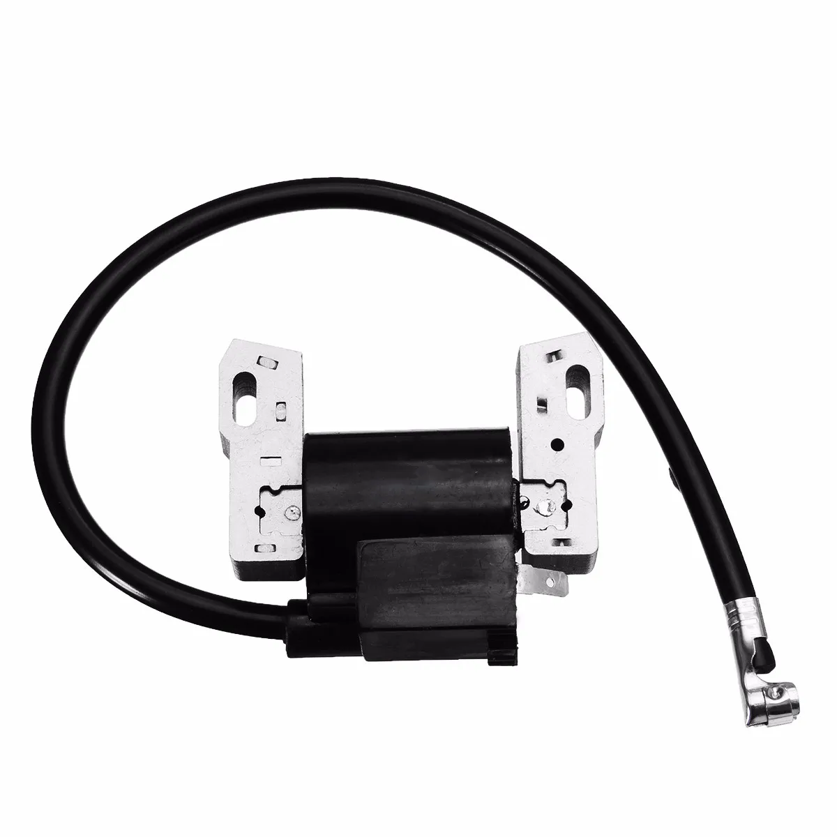 Bobina de encendido de plata negra para Briggs Stratton 691060 se adapta a la pieza de repuesto del sistema de encendido de los motores Intek V-Twin 18-2hp