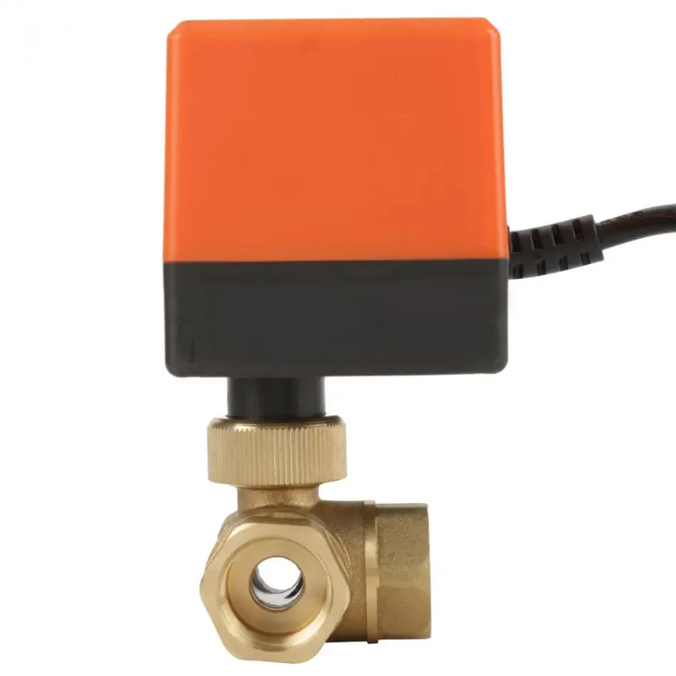 24 V G1/2 ''DN15 латуни 3 ходовой шаровой клапан для потока Управление