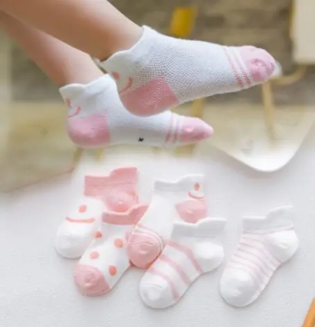 3 5 пар/лот, весенне-летние детские тонкие хлопковые носки для Socks1-15 лет хлопковые носки для маленьких мальчиков и девочек - Цвет: 3