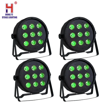 

Chian Led Par 9*12w rgbw Par Led Disco Lights DJ LED Light Stage DJ Light DMX Led Par Party Lights in bar (4 pieces/lot)