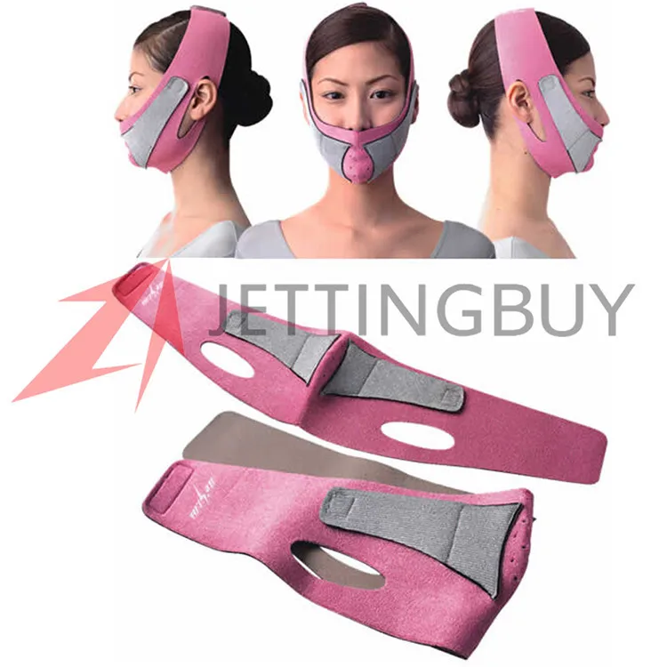 1 шт. Розовый женский тонкий пояс для лица маска для похудения для лица Тонкий Массажер Уход за лицом
