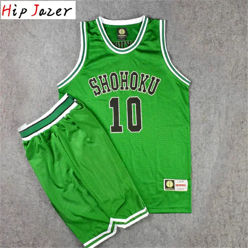 Аниме Slam Dunk Косплэй костюм Shohoku Sakuragi 10# Hanamichi баскетбольный трикотаж футболка спортивная одежда форма баскетбольной команды