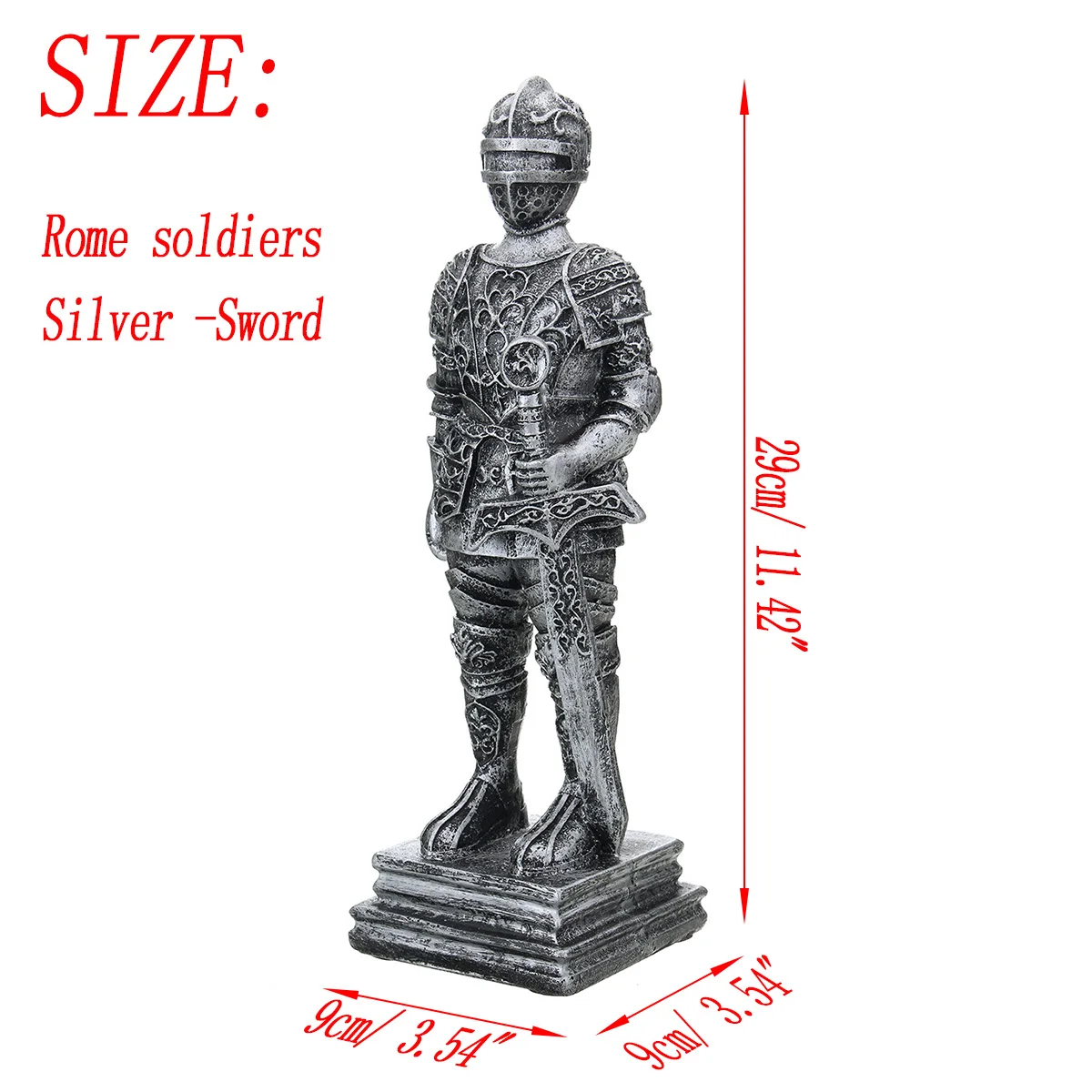 9x9x29 см Римская Статуя Воина Коллекция украшения подарки коллекция статических военных фигурок модель для детей Подарки - Цвет: 7