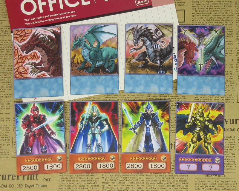 8 шт./компл. Yugioh аниме легендарные карты дракона Когтевран хермос глаз тимаеуса рыцари специальная карта