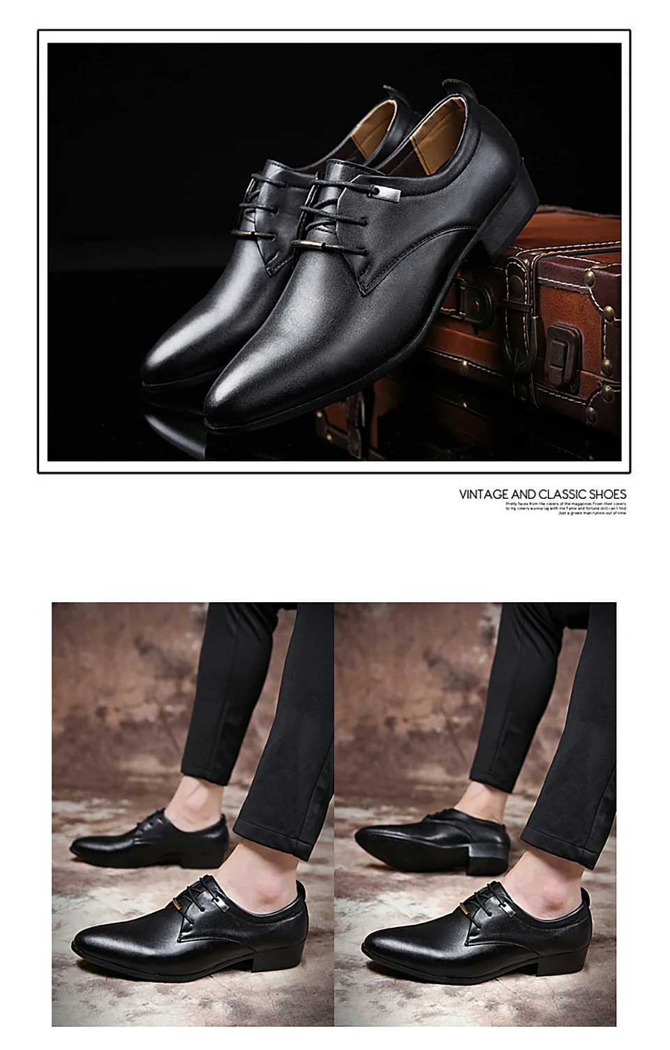 Модные деловые мужские модельные туфли из натуральной кожи, с острым носком, без шнуровки, на плоской подошве, лоферы, официальная офисная
