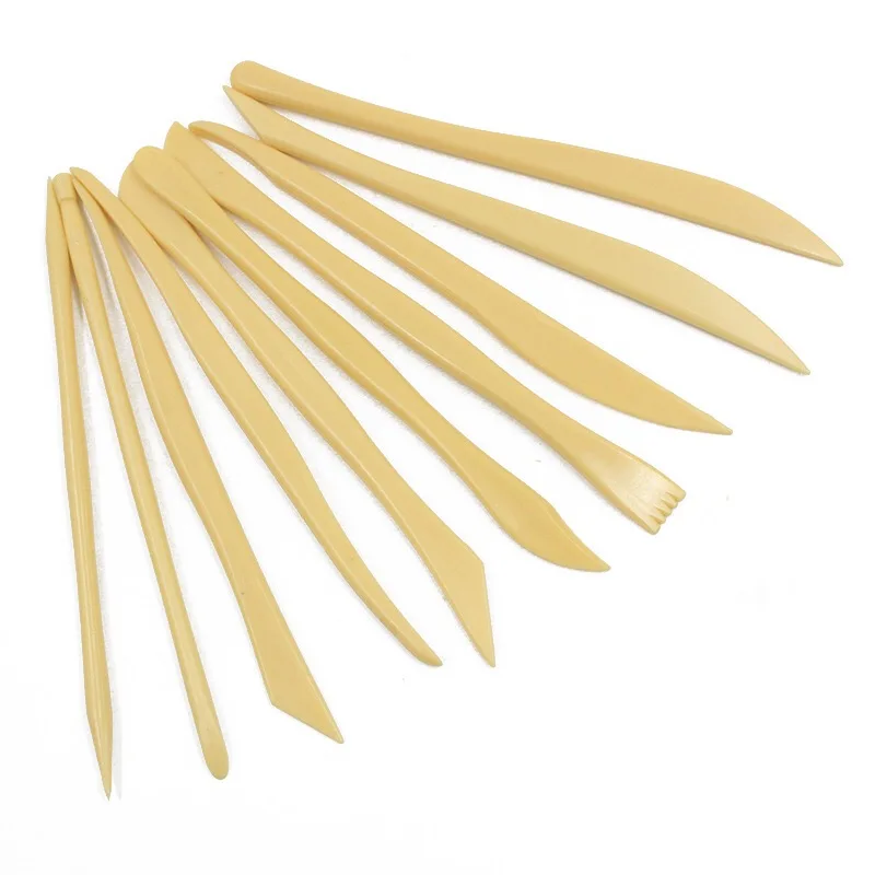 

10 PCS Clay Sculpting Tools Pottery Carving Tool Set Wooden Modeling Tools