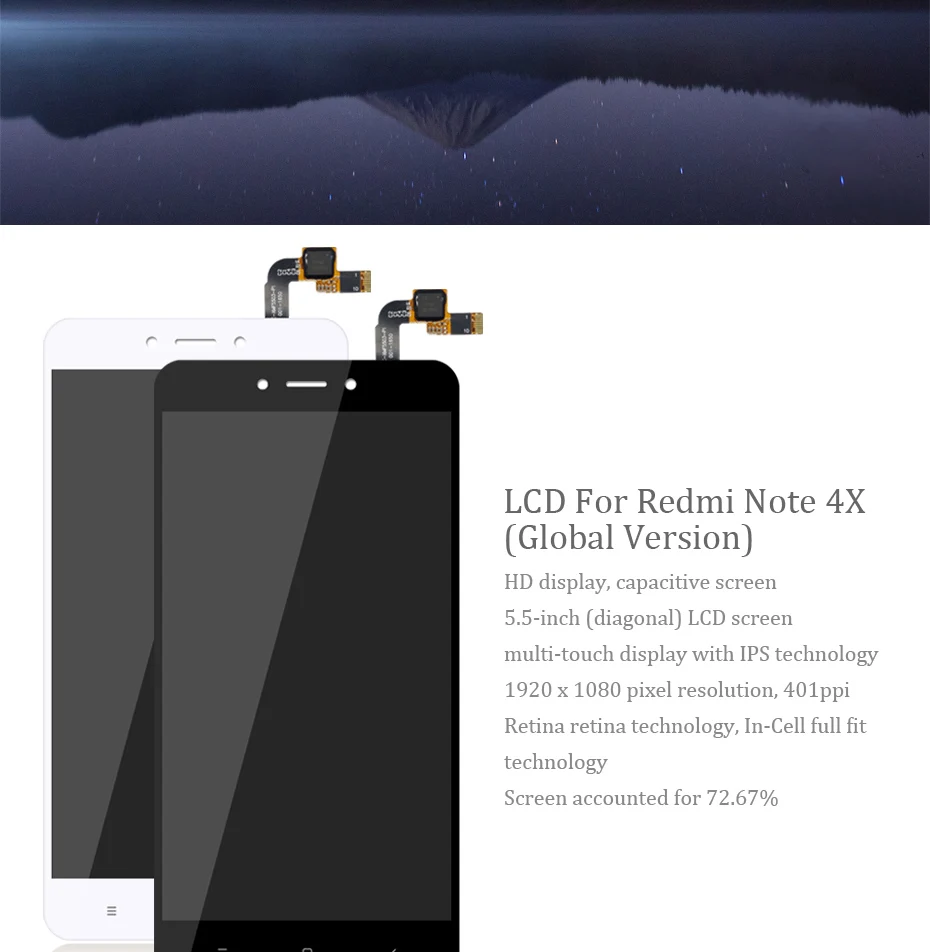 HORUG 100% AAAA Original LCD For Xiaomi Redmi Note 4X Screen LCD Global Version Replacement Display Redmi Note 4X Screen LCDS (8)