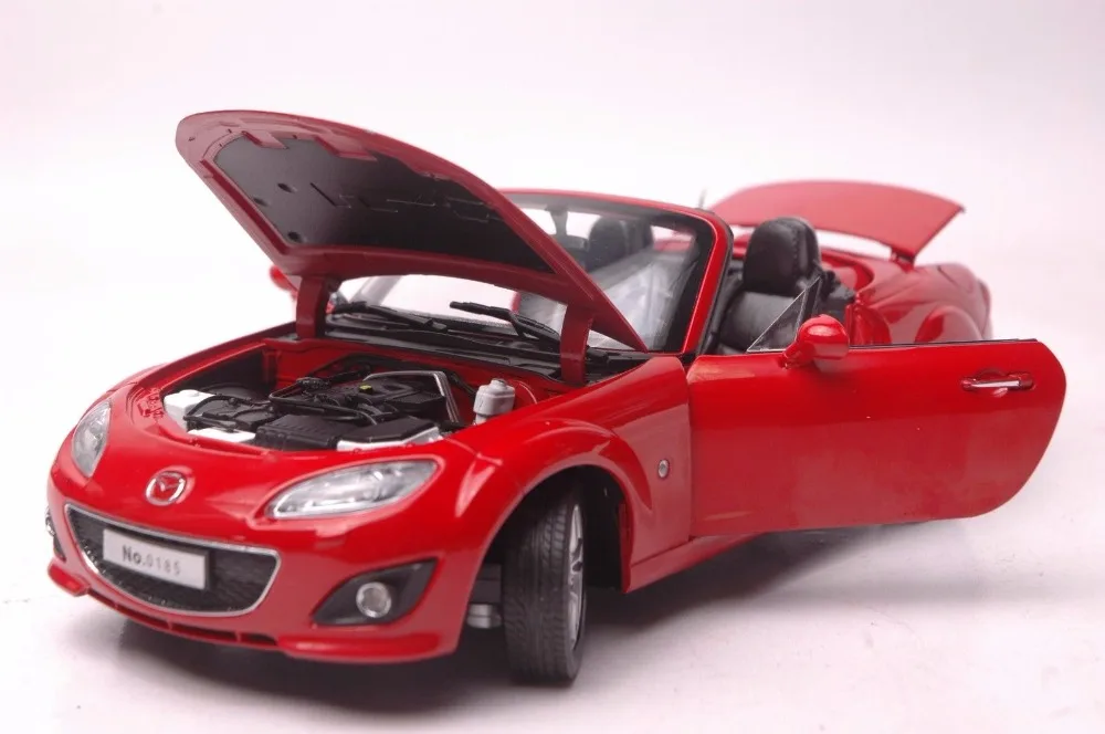 1:18 литья под давлением модель для Mazda MX-5 красный Roadstar сплав игрушечный автомобиль миниатюрная коллекция подарок MX5 MX