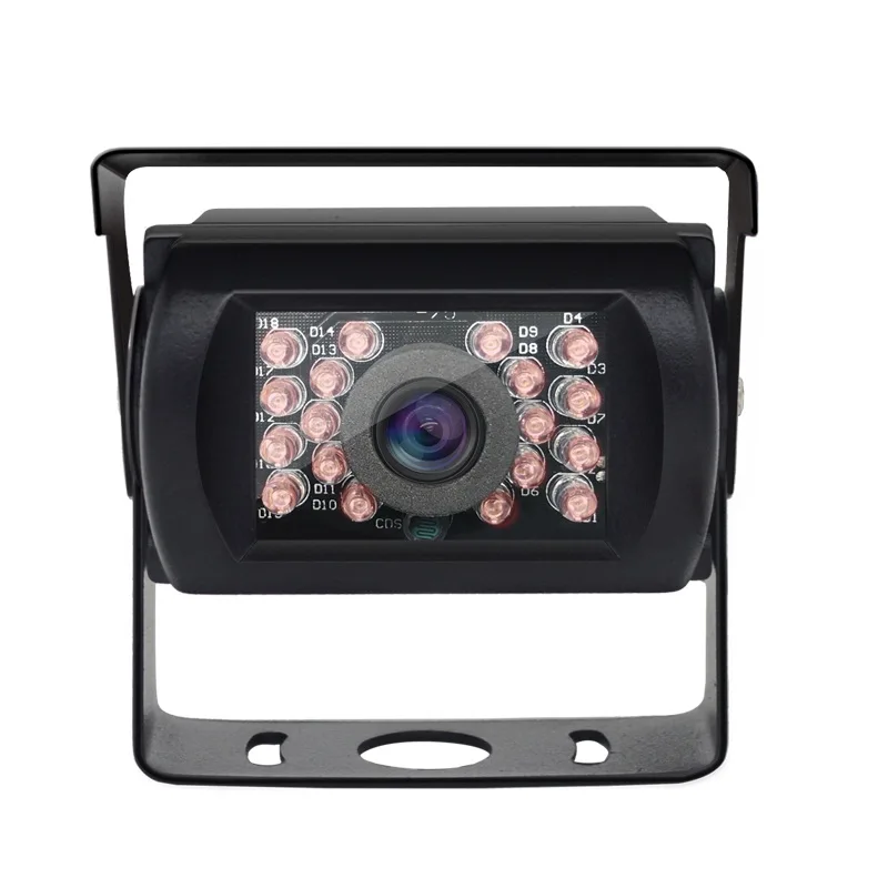 Car Rear View Camera Monitor Display Vehicle IR Backup Reverse Camera 4-pin Connector Car 7" LCD Color Rear View Monitor for Bus Truck RV Trailer Pickups